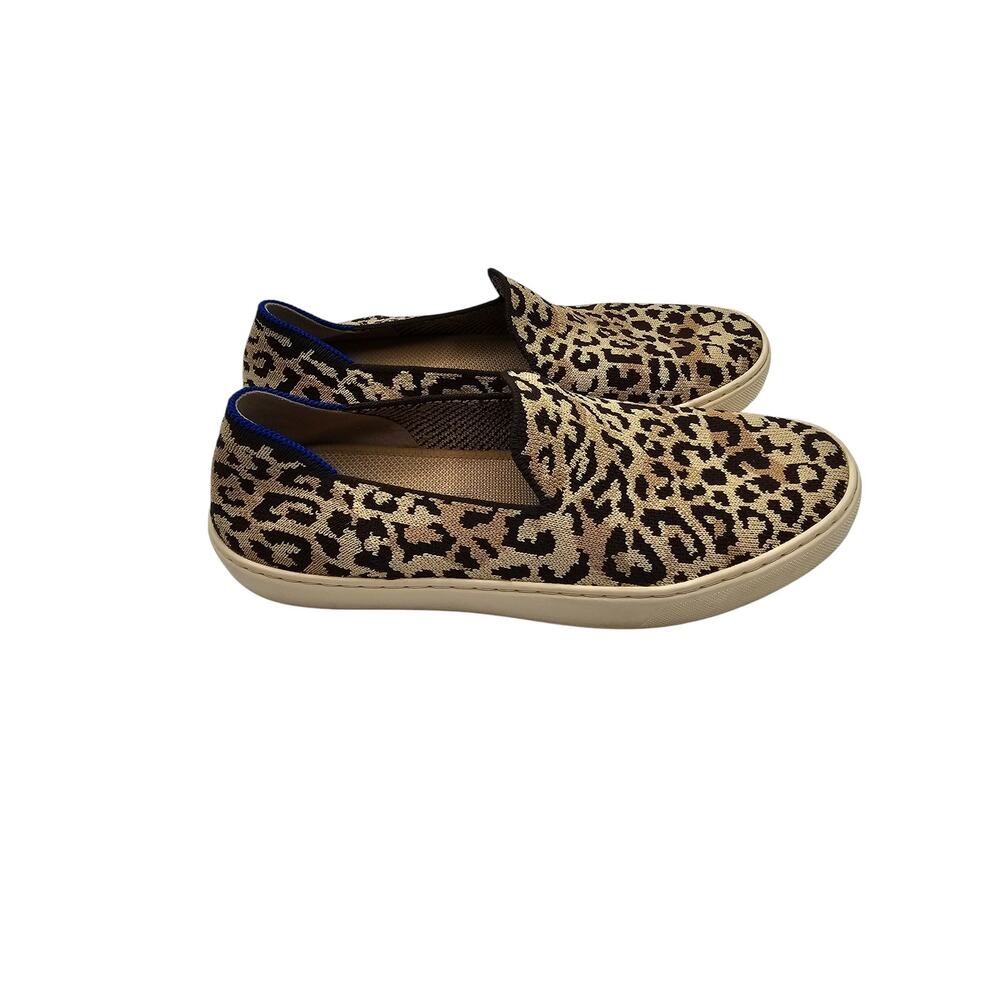 Rothys Womens Slip On Sneakers US 8 EU 38.5 Leopard Cat Animal Print Shoes - Picture 5 of 7